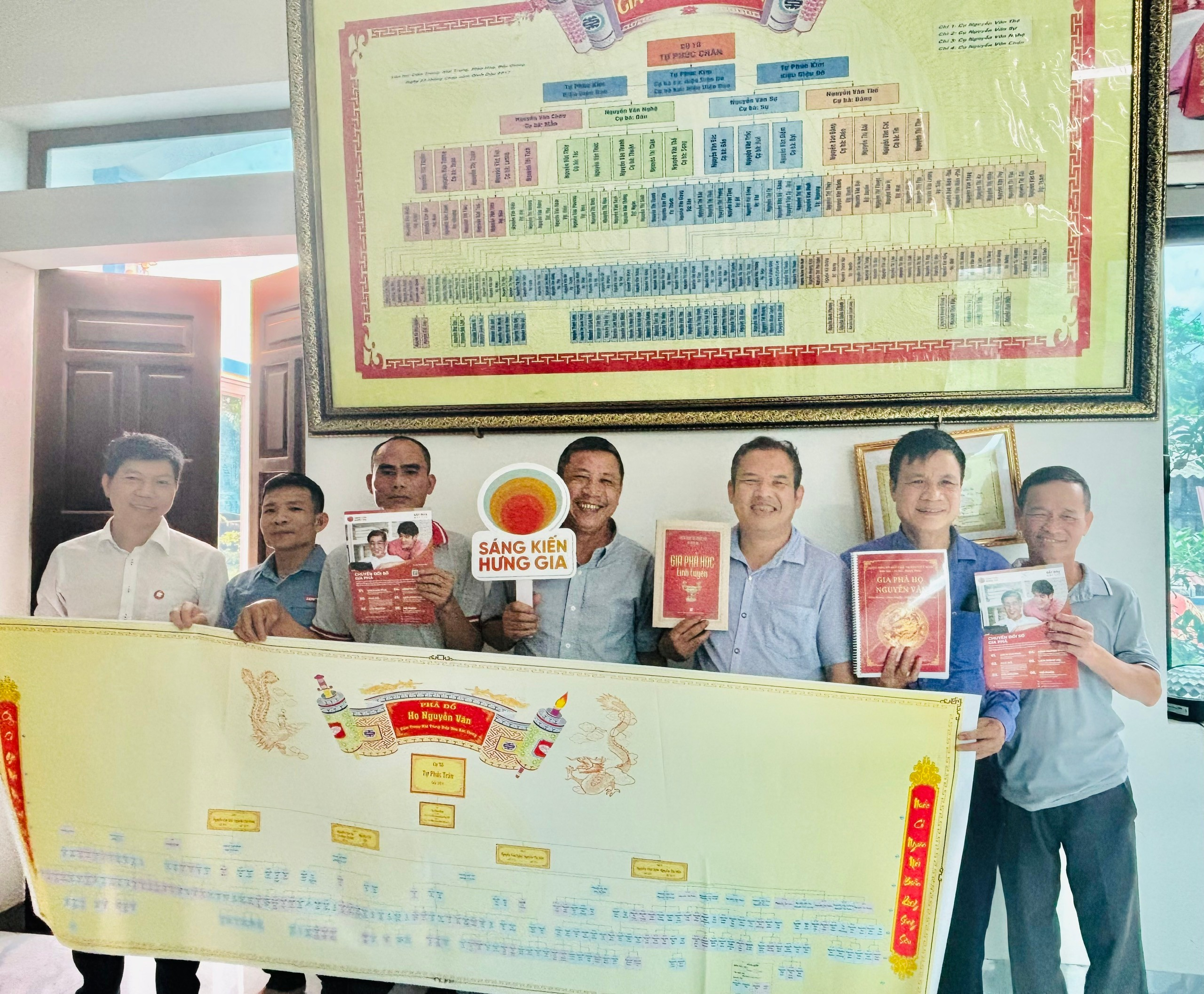 A group of people holding books and a poster

AI-generated content may be incorrect.